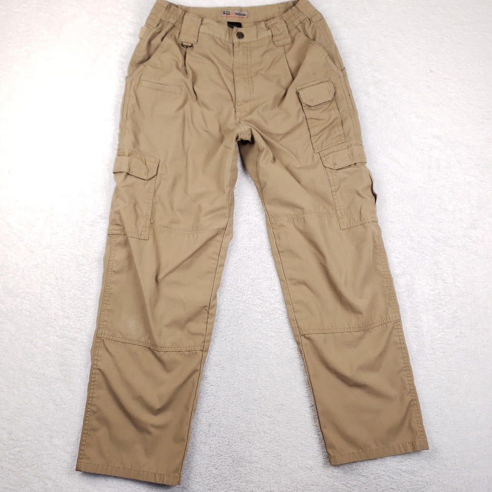 5.11 Tactical Cargo Pants Mens 32x30 Khaki Tan Ripstop Utility Workwear Hiking